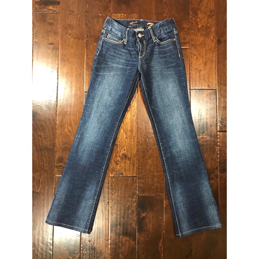 Seven 7 Women Boot Cut Denim Jeans SZ 27